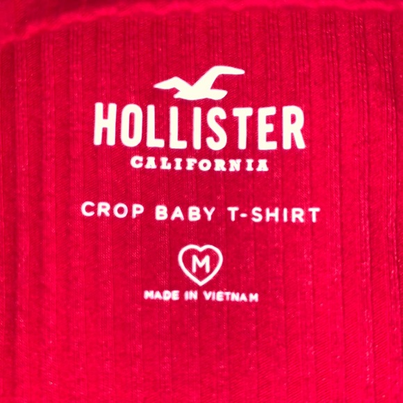 Red Hollister crop top - Picture 3 of 3